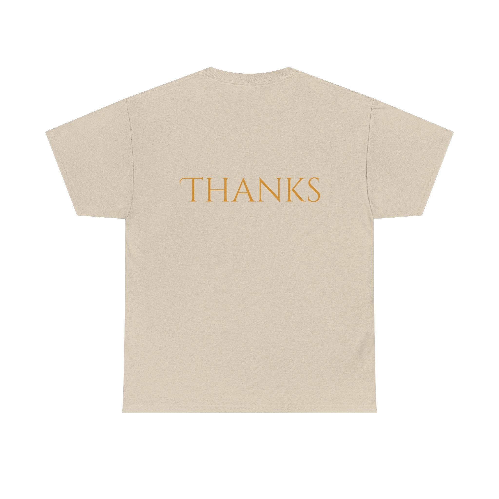 Give Thanks Tee Thanksgiving Graphic T-Shirt with Rustic Bow Design