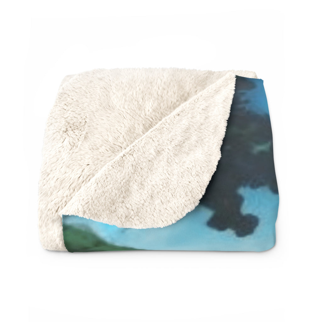Puerto Rican Flag Sherpa Blanket  Boricua Culture Fleece Throw Cozy Fleece Throw