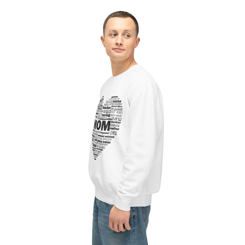 Mom Word-Cloud Heart Sweatshirt  Mother's Day Gift