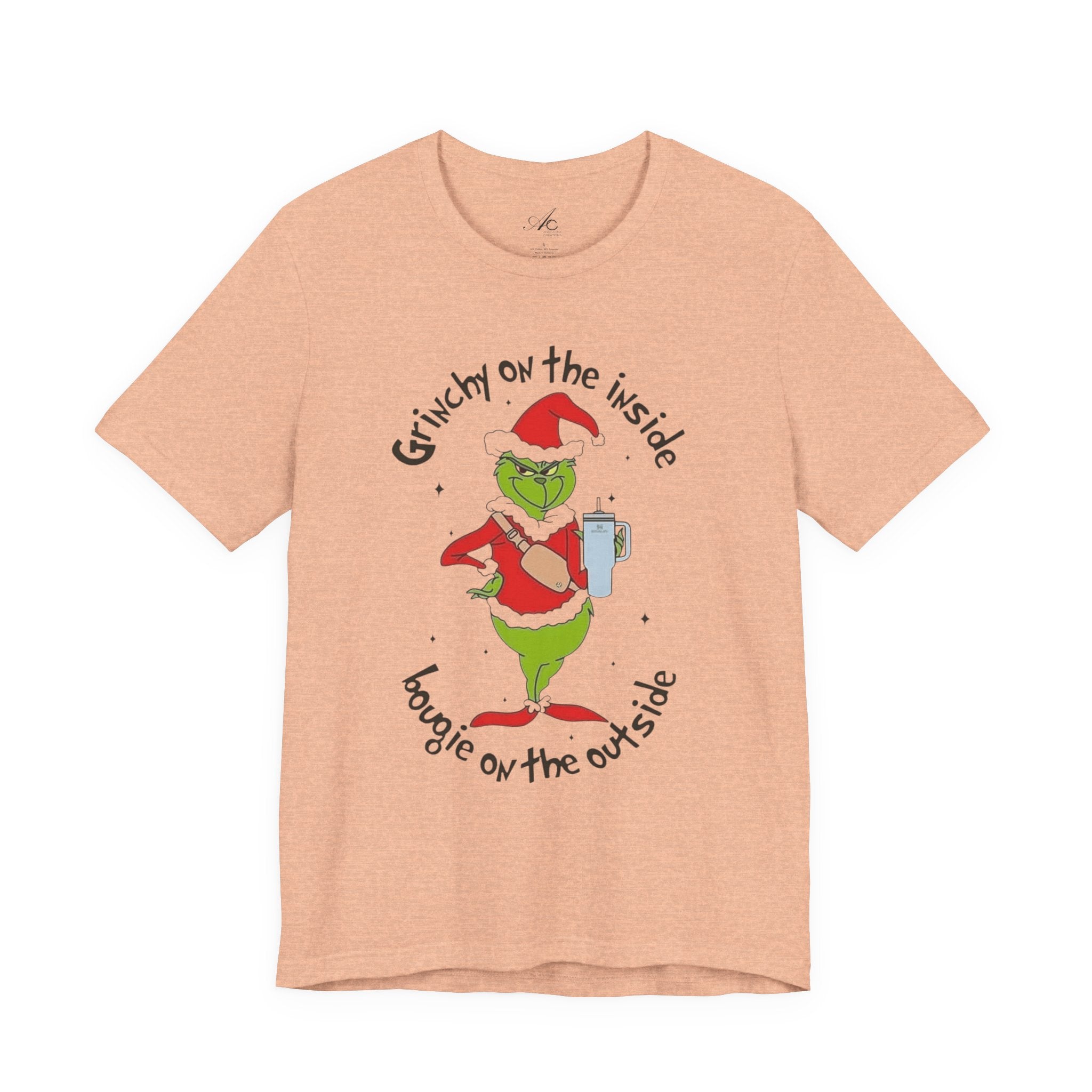 Grinch-Inspired Holiday Tee: 'Grinchy on the Inside, Boogie on the Outside'