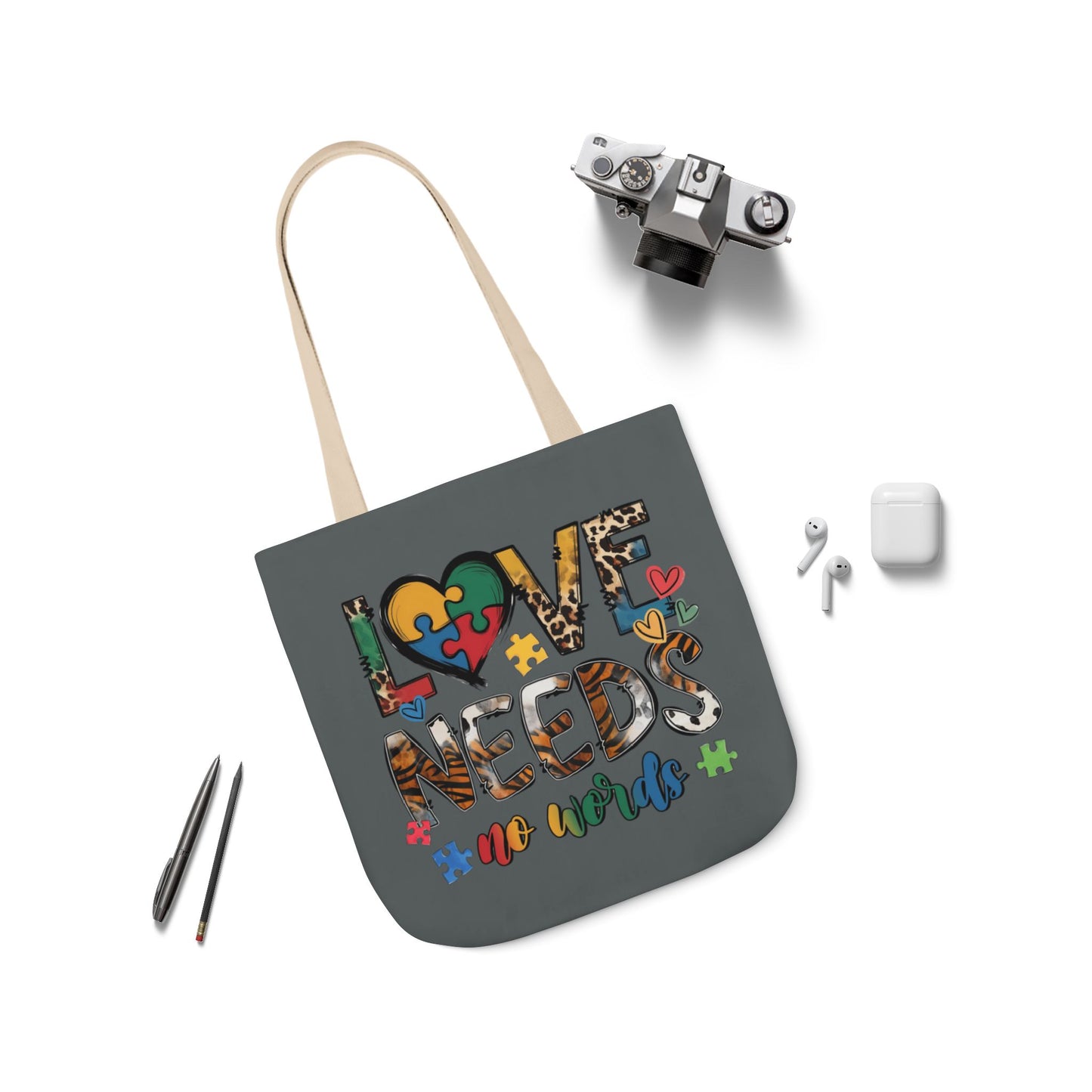 Colorful Love Needs Tote Bag