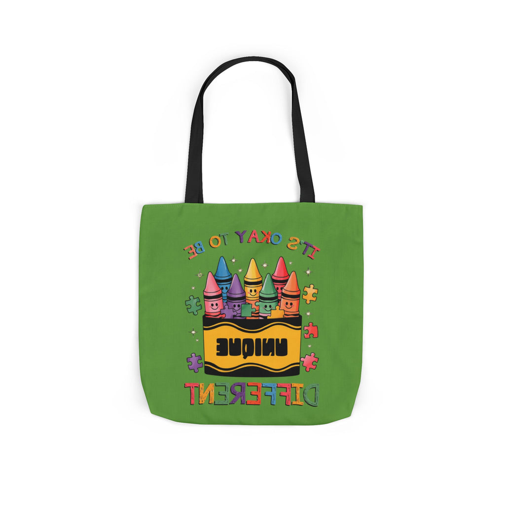 Autism Awareness & Pride Collection Unique Canvas Tote Bag with Colorful Castle Design