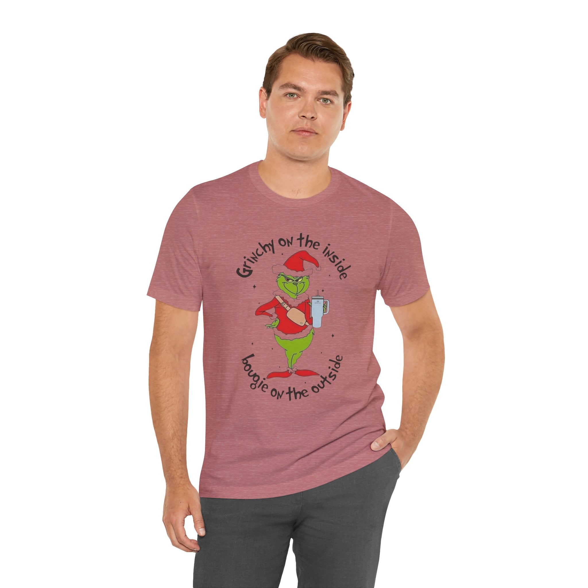 Grinch-Inspired Holiday Tee: 'Grinchy on the Inside, Boogie on the Outside'