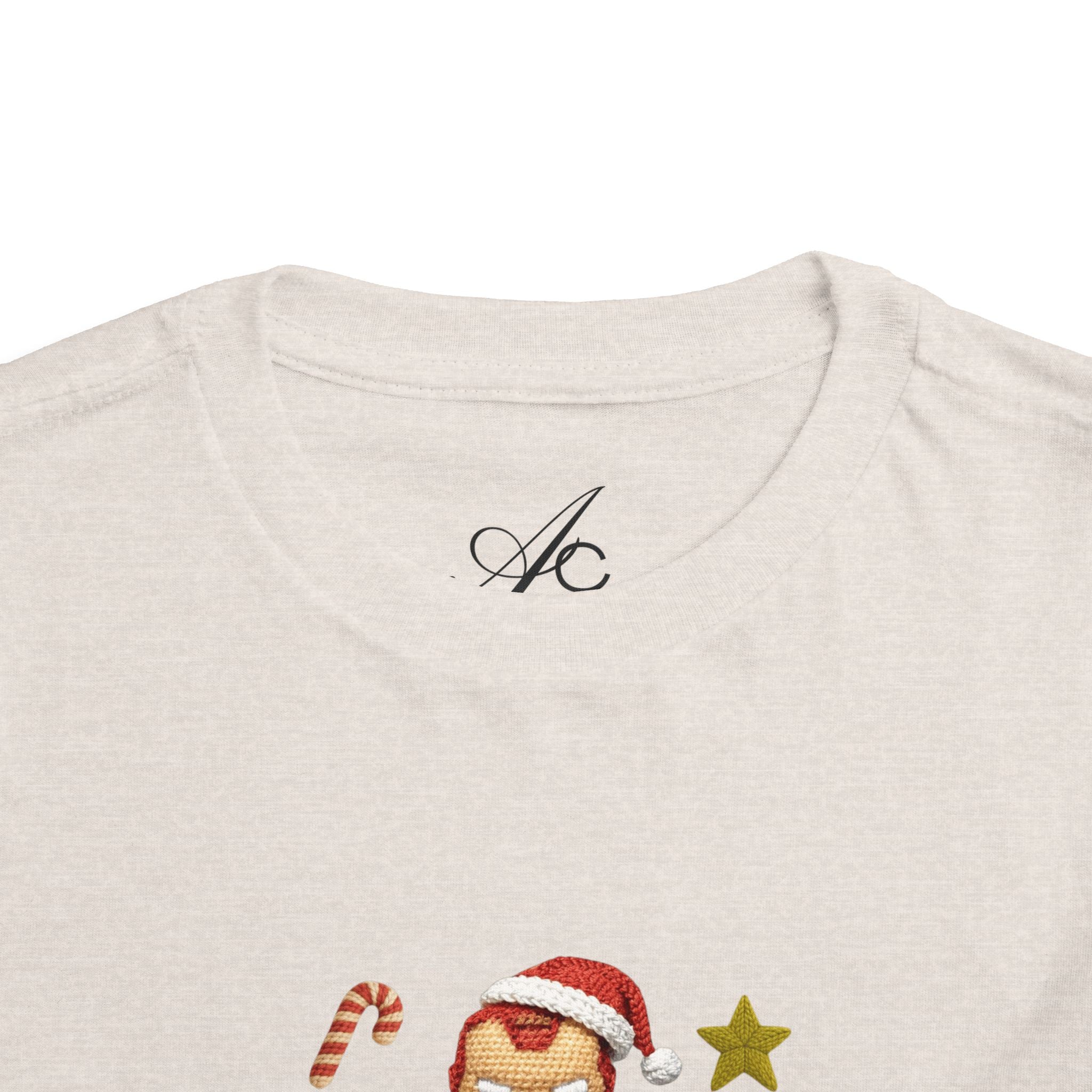 Toddler Tee  Cute Stacked Superhero Christmas Pile christmas kids collection