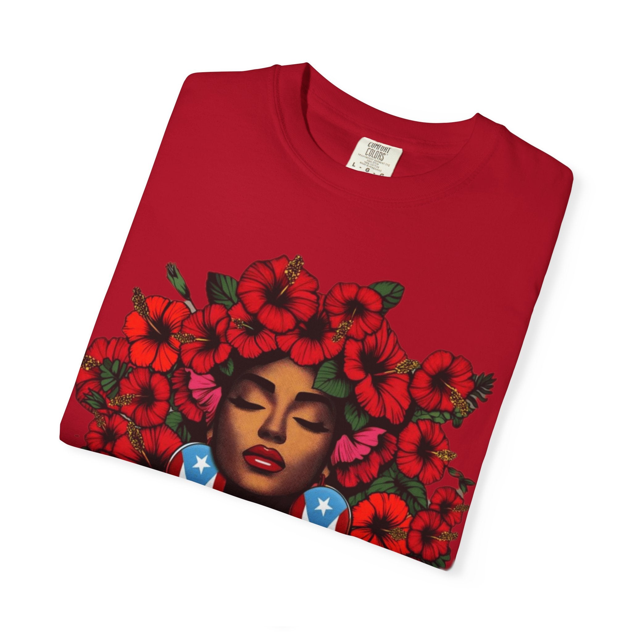 Puerto Rico Navidades T-Shirt — "La Jíbaraza" Floral Puerto Rican Pride Tee