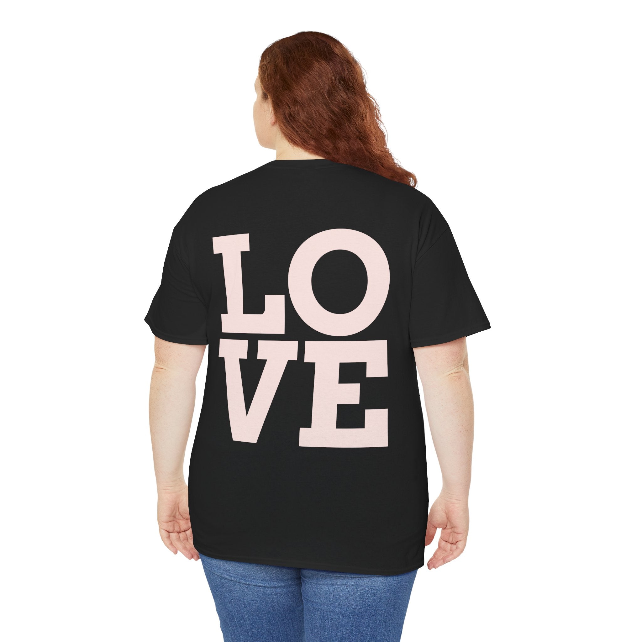 Pink Heart Cherries Tee  LOVE Graphic Valentine T-Shirt