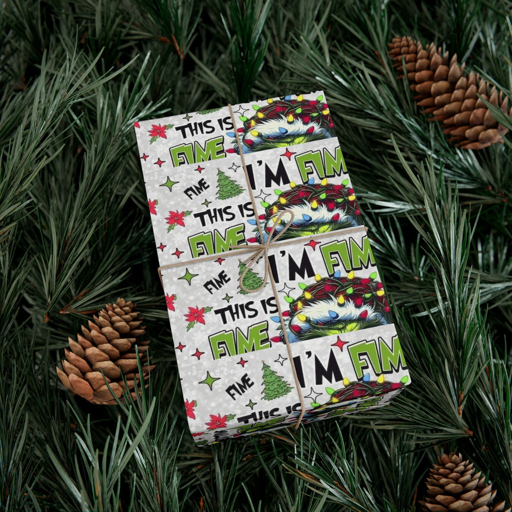 Festive Wrapping Paper  Whimsical Holiday Gift Wrap | Christmas Paper Roll | Fun & Unique Gift Packaging