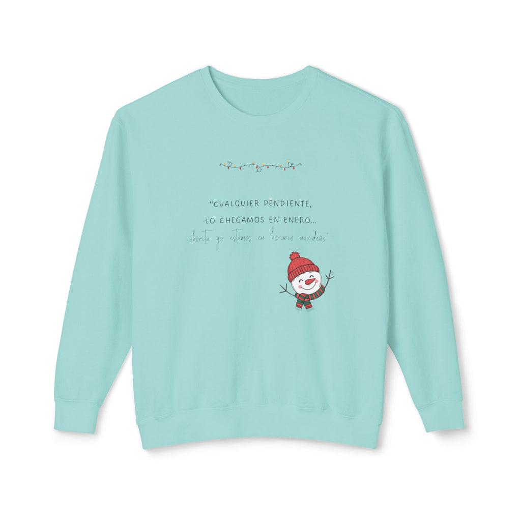 Snowman Crewneck Sweatshirt  Cute Holiday Snowman Pullover
