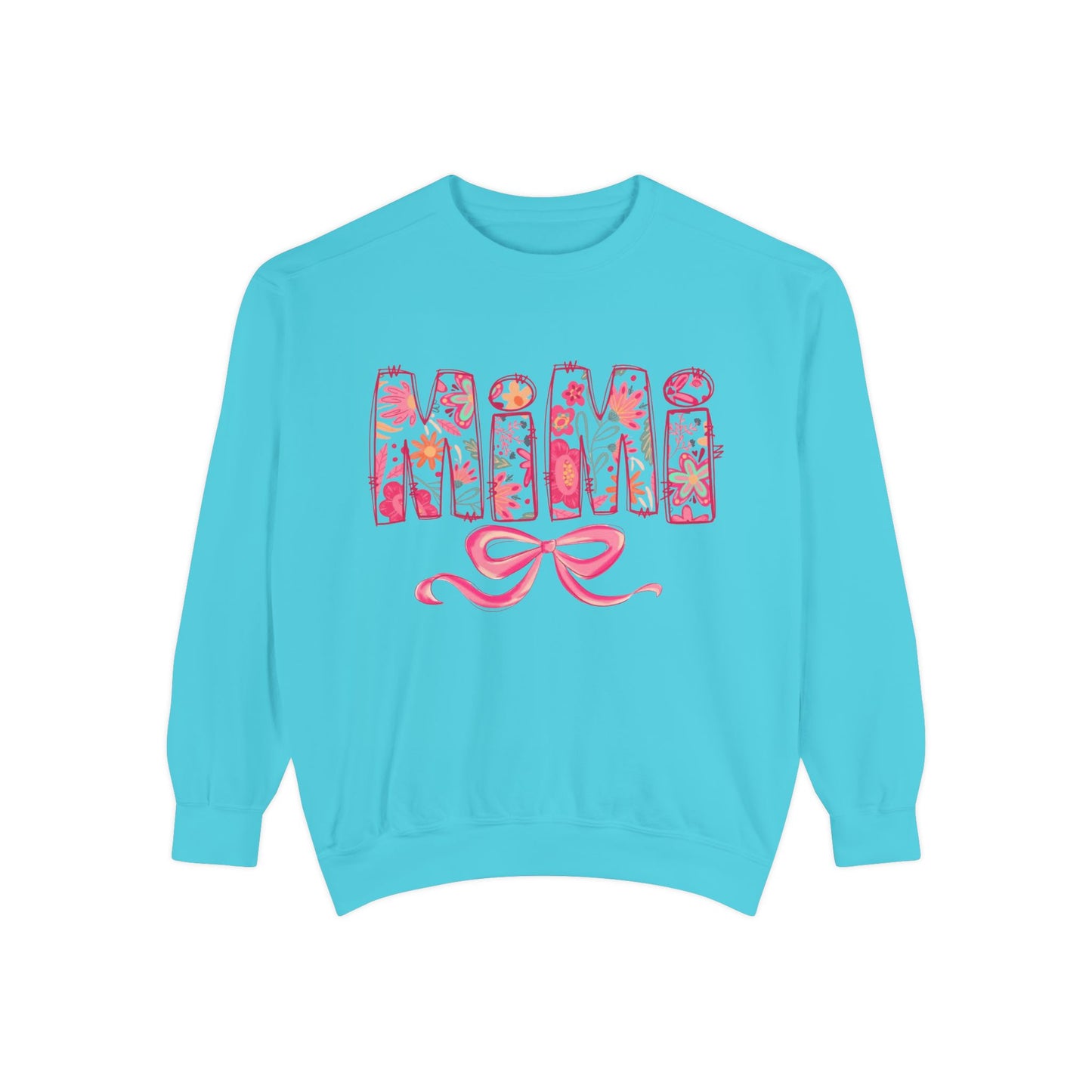 Mama Floral Sweatshirt  Pink Floral 'MAMA' Design with Bow