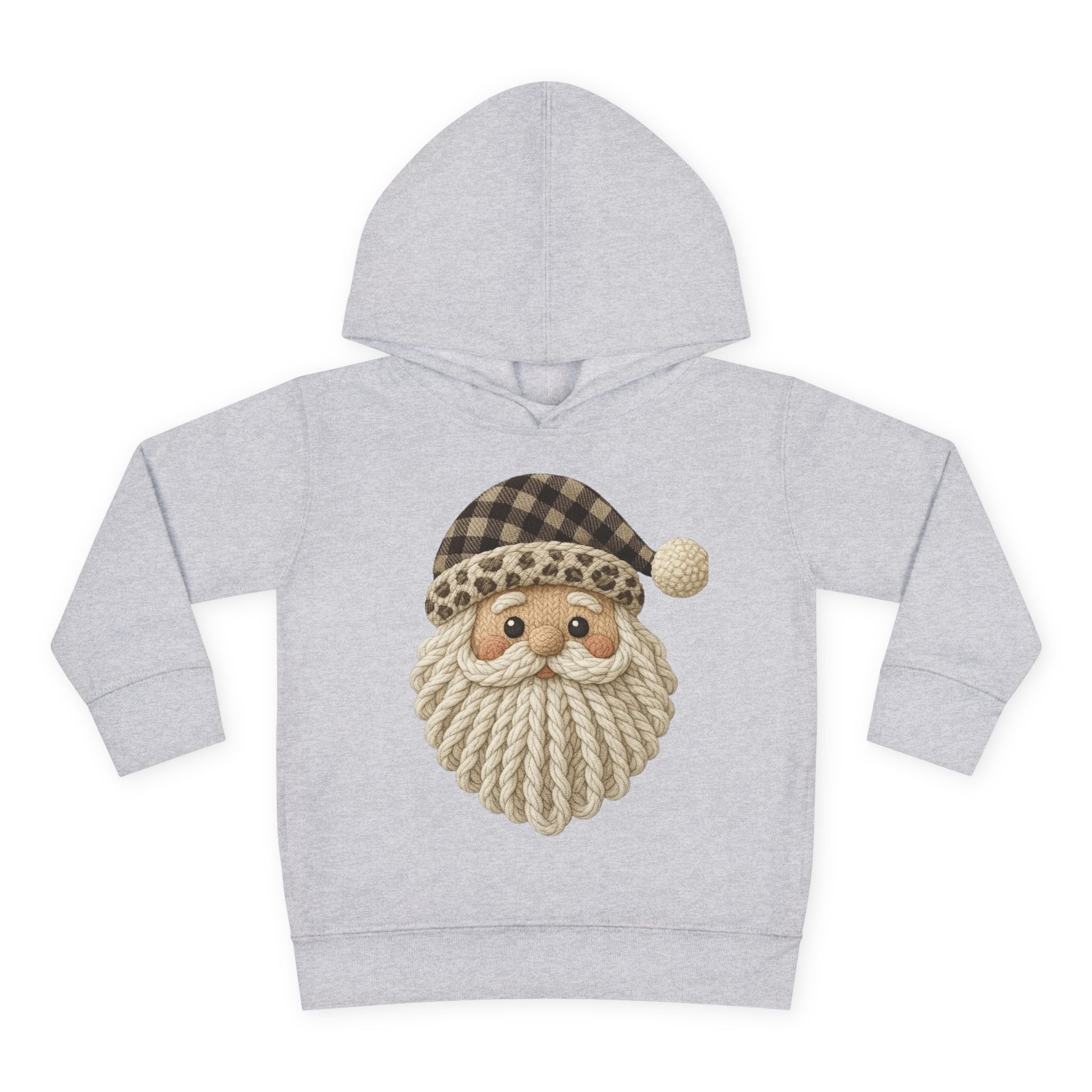 Toddler Hoodie  Cozy Plaid Santa Gnome Pullover