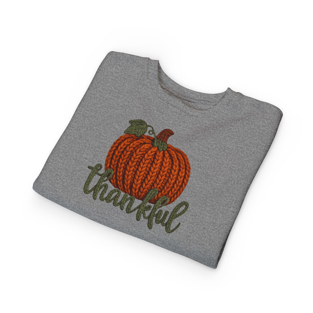 Toddler Sweatshirt  "Thankful" Pumpkin Fall Pullover