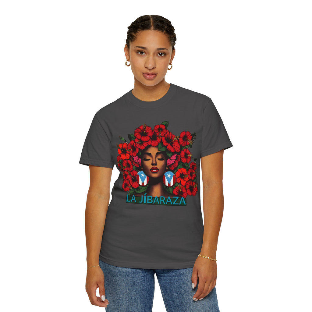 Puerto Rico Navidades T-Shirt — "La Jíbaraza" Floral Puerto Rican Pride Tee