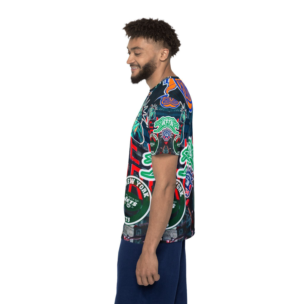 New York Sports Collage Men's Jersey — NYC Icons All-Over Print