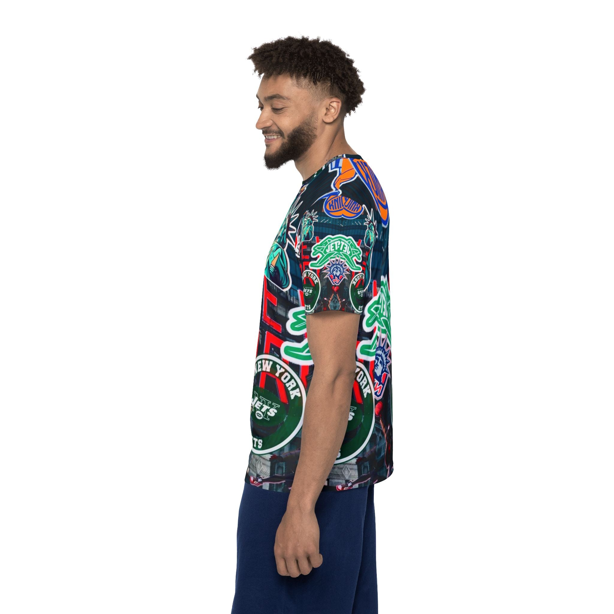 New York Sports Collage Men's Jersey — NYC Icons All-Over Print