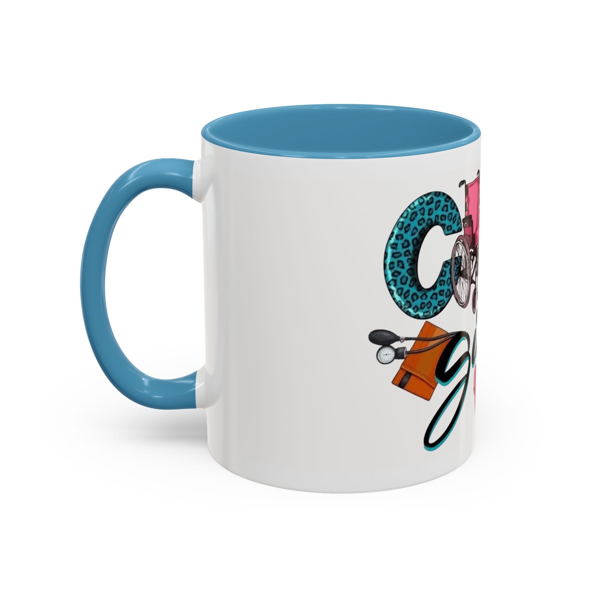 Nurse Given Accent Coffee Mug — Caregiver & Medical Equipment Design Christmas mug for all healthcare heroes