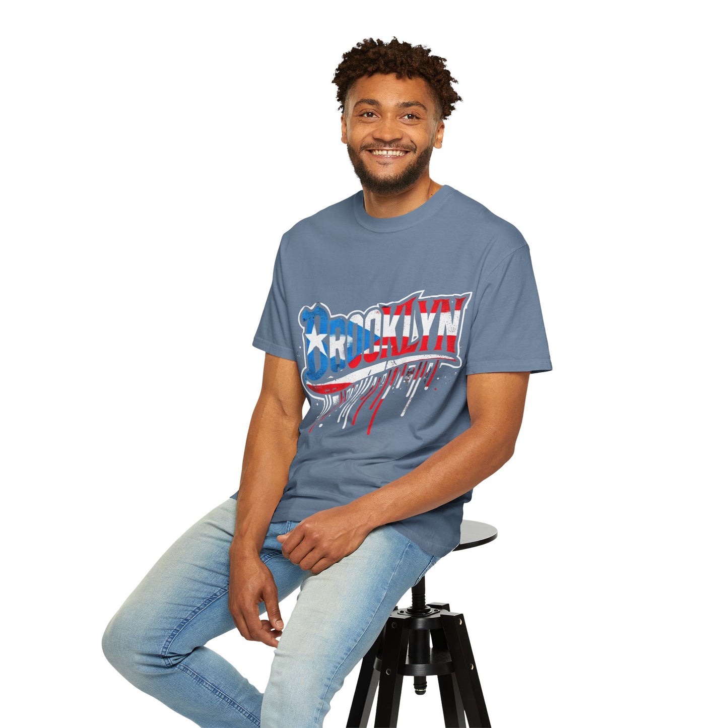 New York Meets Puerto Rico Brooklyn Style Unisex T-Shirt,  Streetwear Fashion