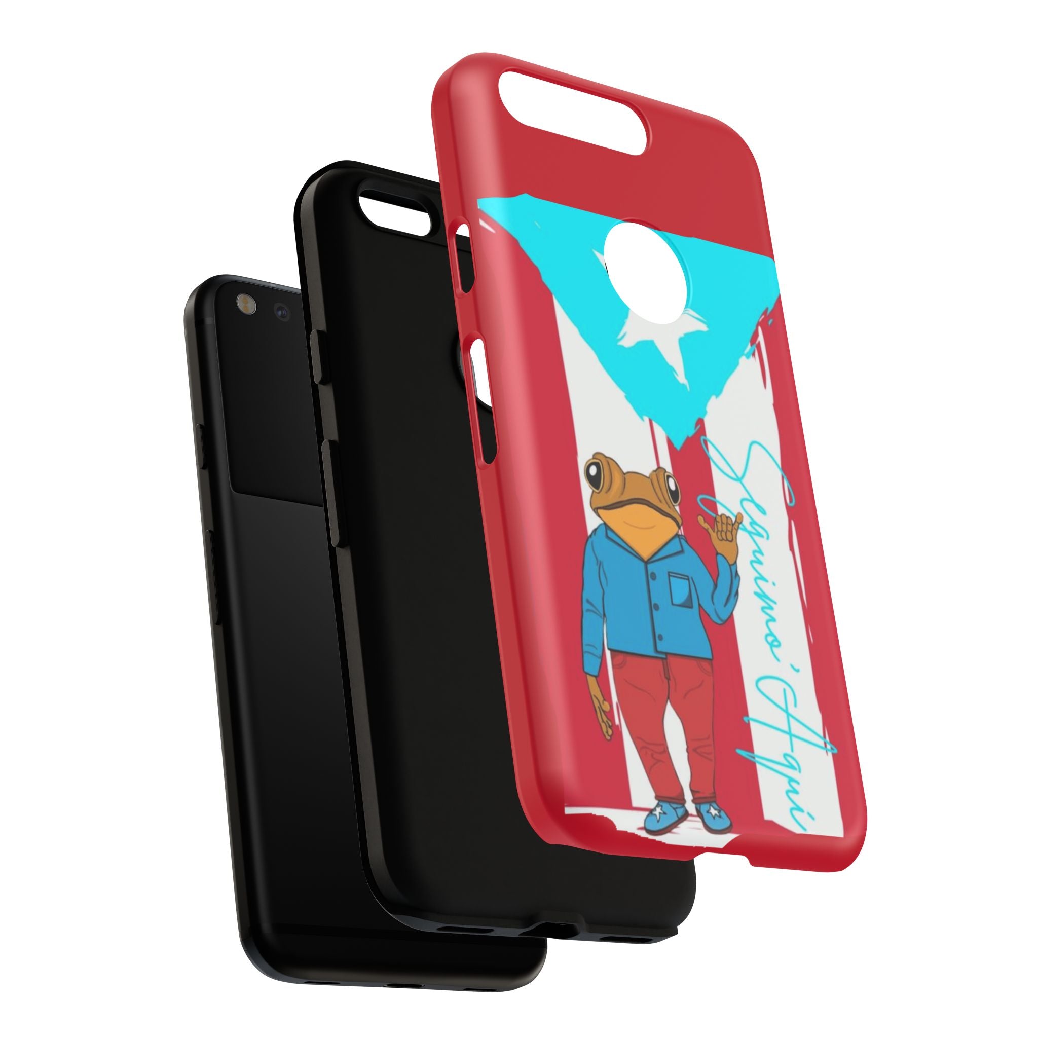 Puerto Rican Flag Frog Design ("Señorita Hops")Phone Case Isla del Encanto Phone Case – Puerto Rican Style