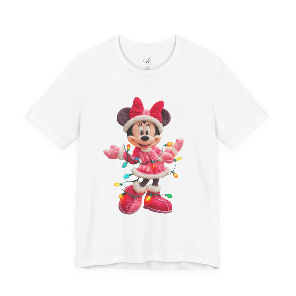 Minnie Mouse Holiday Lights T-Shirt Festive Holiday Designs