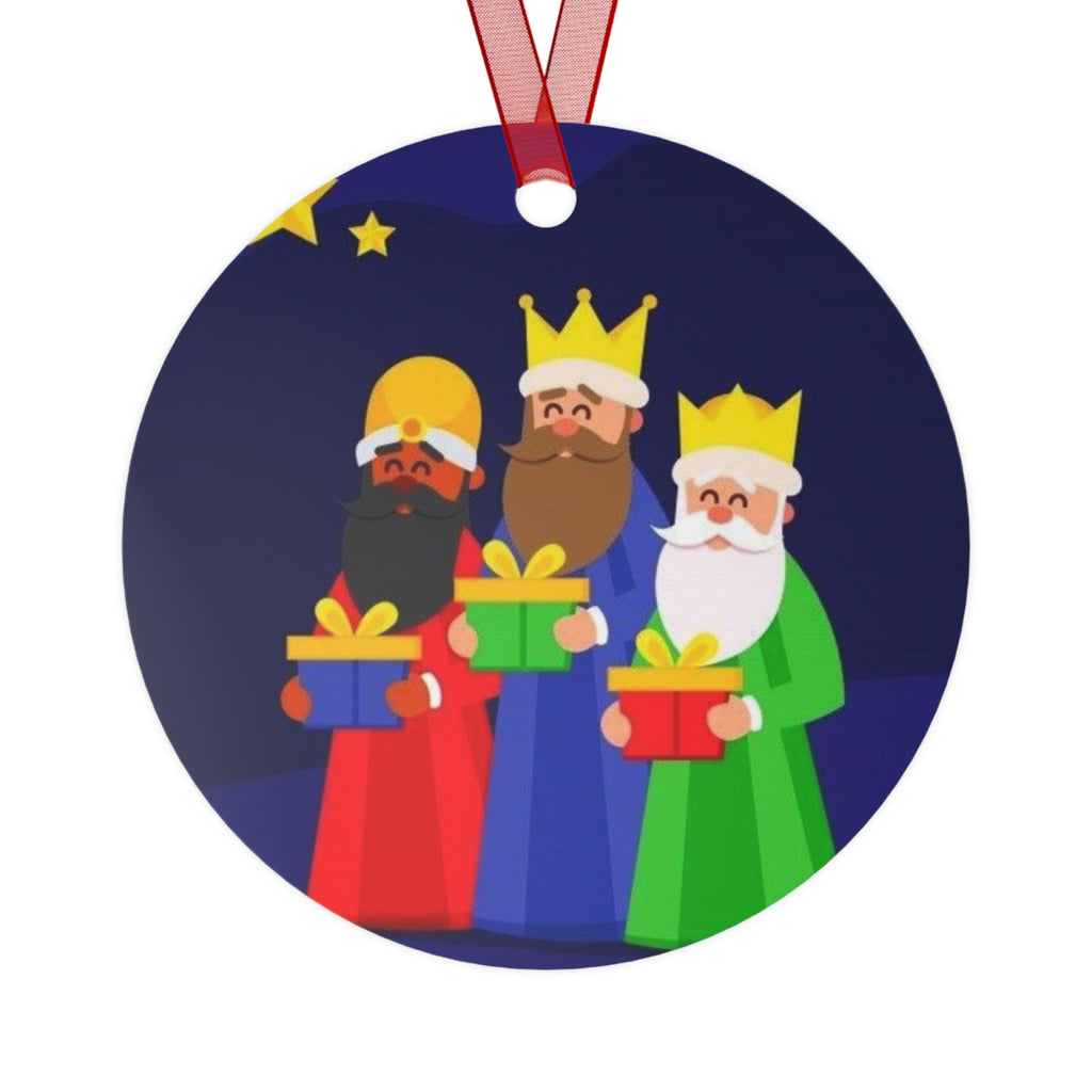 Christmas Metal Ornaments with Three Kings Design