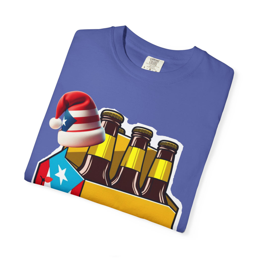 Medalla Light Beer T-Shirt  Navidad Boricua Holiday Tee Puerto Rico’s Navidades