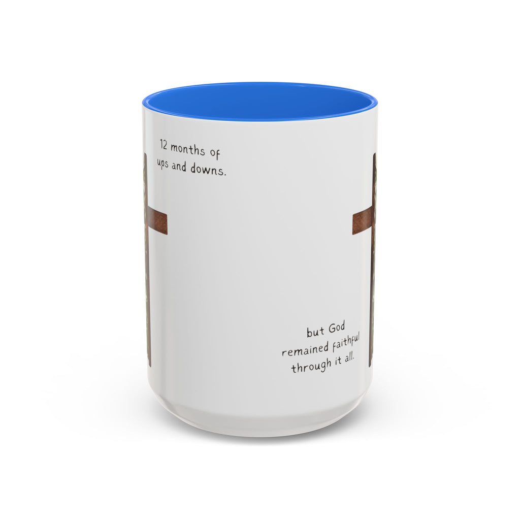 Christian Cross & Pine Tree Mug — Faith Reminder Coffee Cup (11oz/15oz)