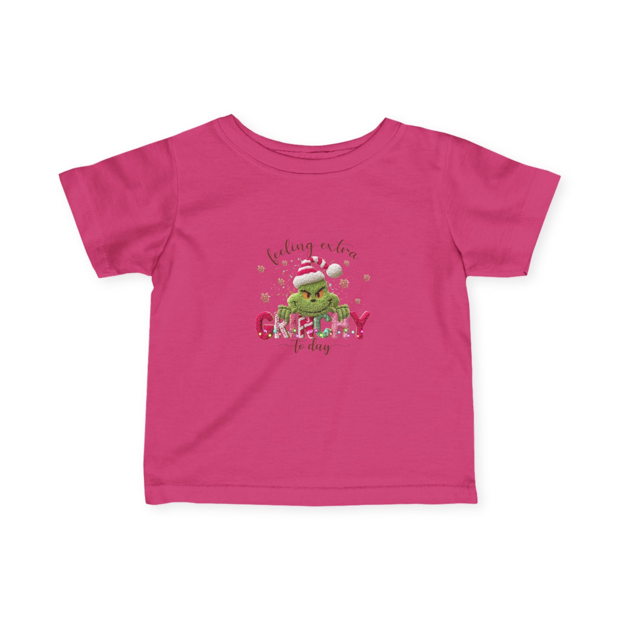 Infant Tee - "Feeling a Little Grinchy Today" Cute Baby Christmas Shirt
