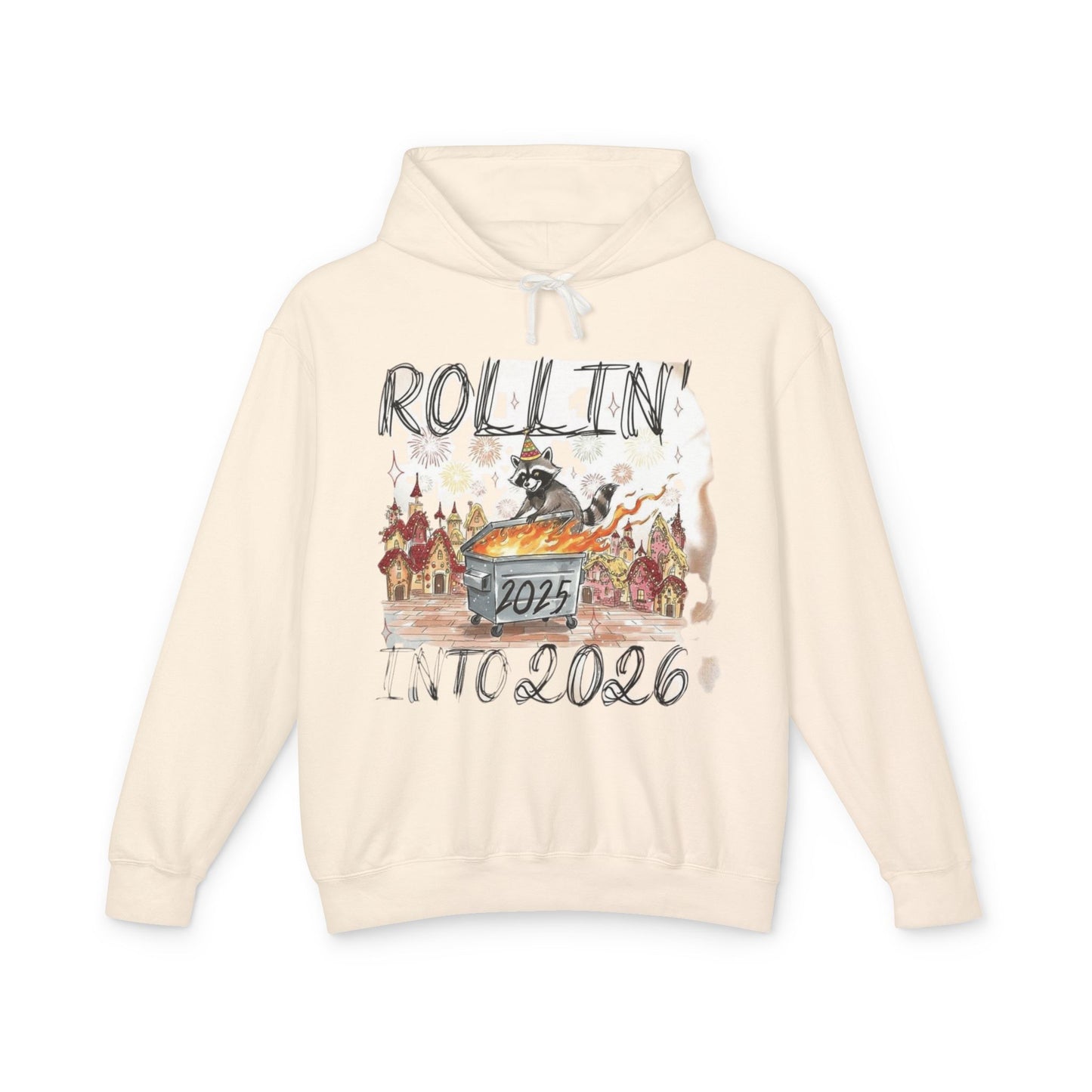 Rollin' Into 2026 Retro Winter Hooded Sweatshirt