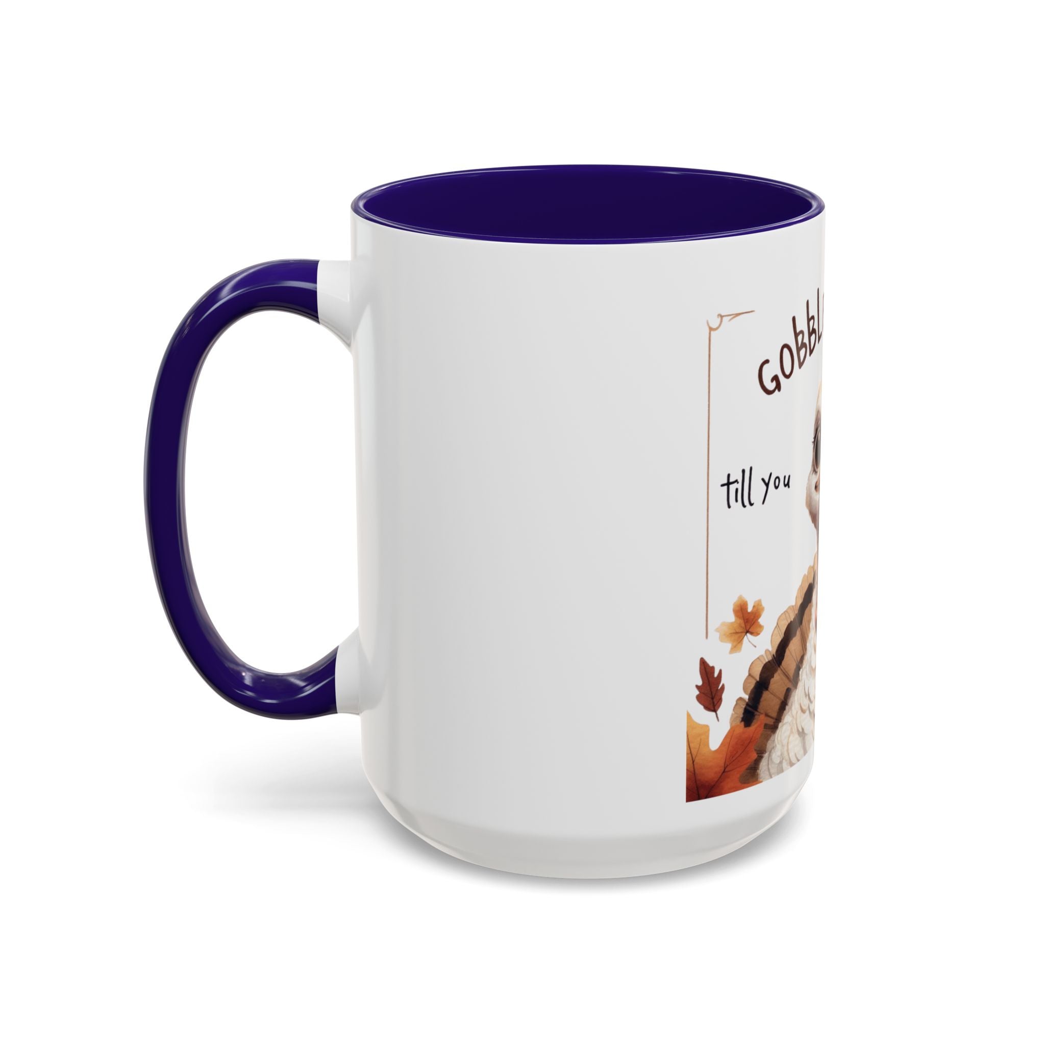 Mix cozy, aesthetic, and autumn-inspired sayings 🍁 Whimsical Thanksgiving Mug - Gobble Gobble Design