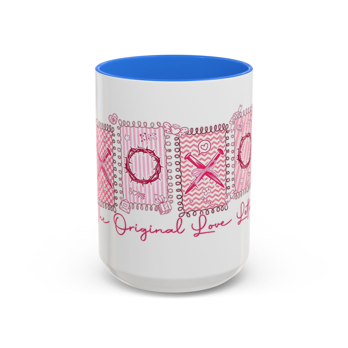 Love Letters XOXO Ceramic Mug — Colorful 11oz & 15oz Coffee Cup