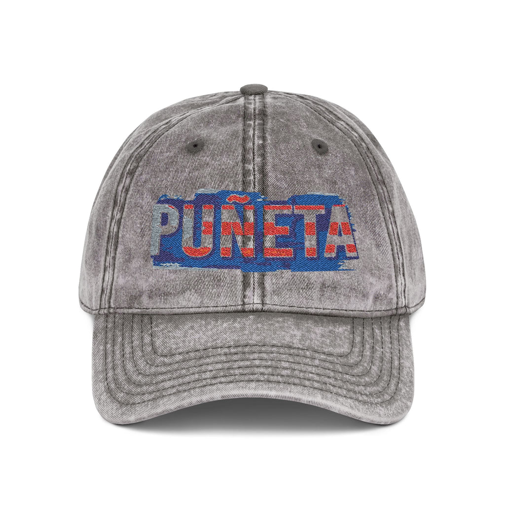 Puerto Rico Pride Knit Hat Vintage Embroidered Cap Puneta Red Hat for Casual Style
