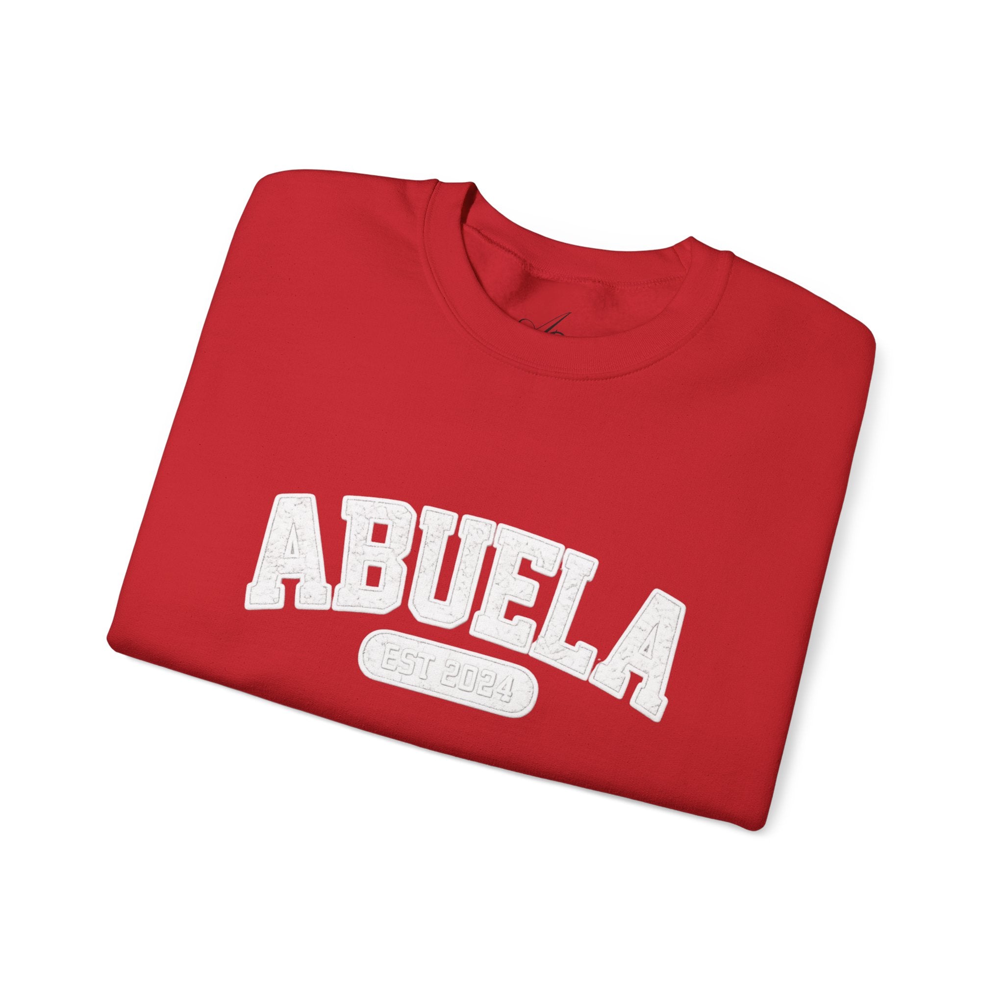 Abuela Varsity Crewneck Sweatshirt Cozy Grandma Gift Minimal Everyday Family Love Apparel