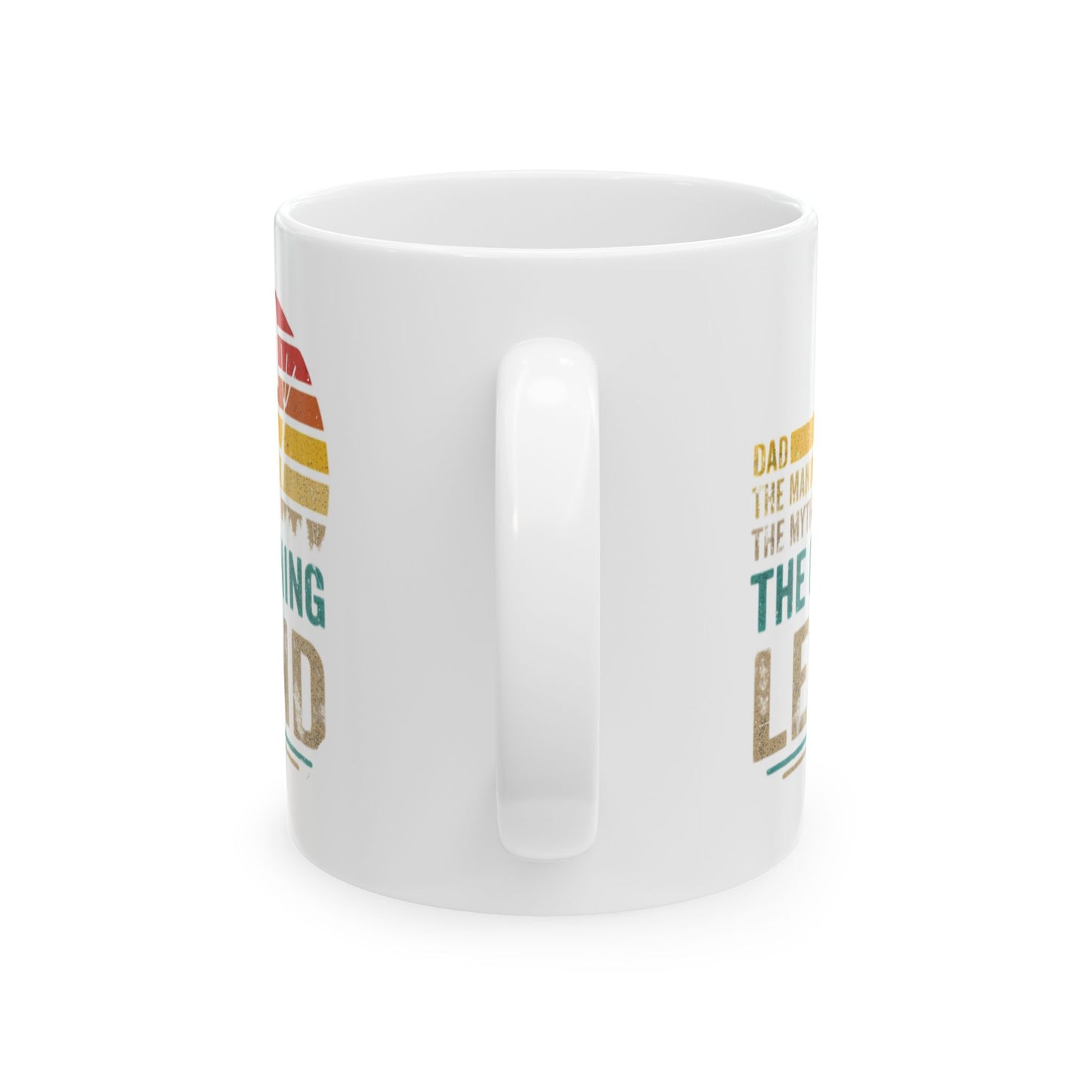 Gardening Legend Ceramic Mug for Dads, Funny Gift for Gardeners, 11oz 15oz Mug, Unique Fathers Day Present, Colorful Coffee Cup