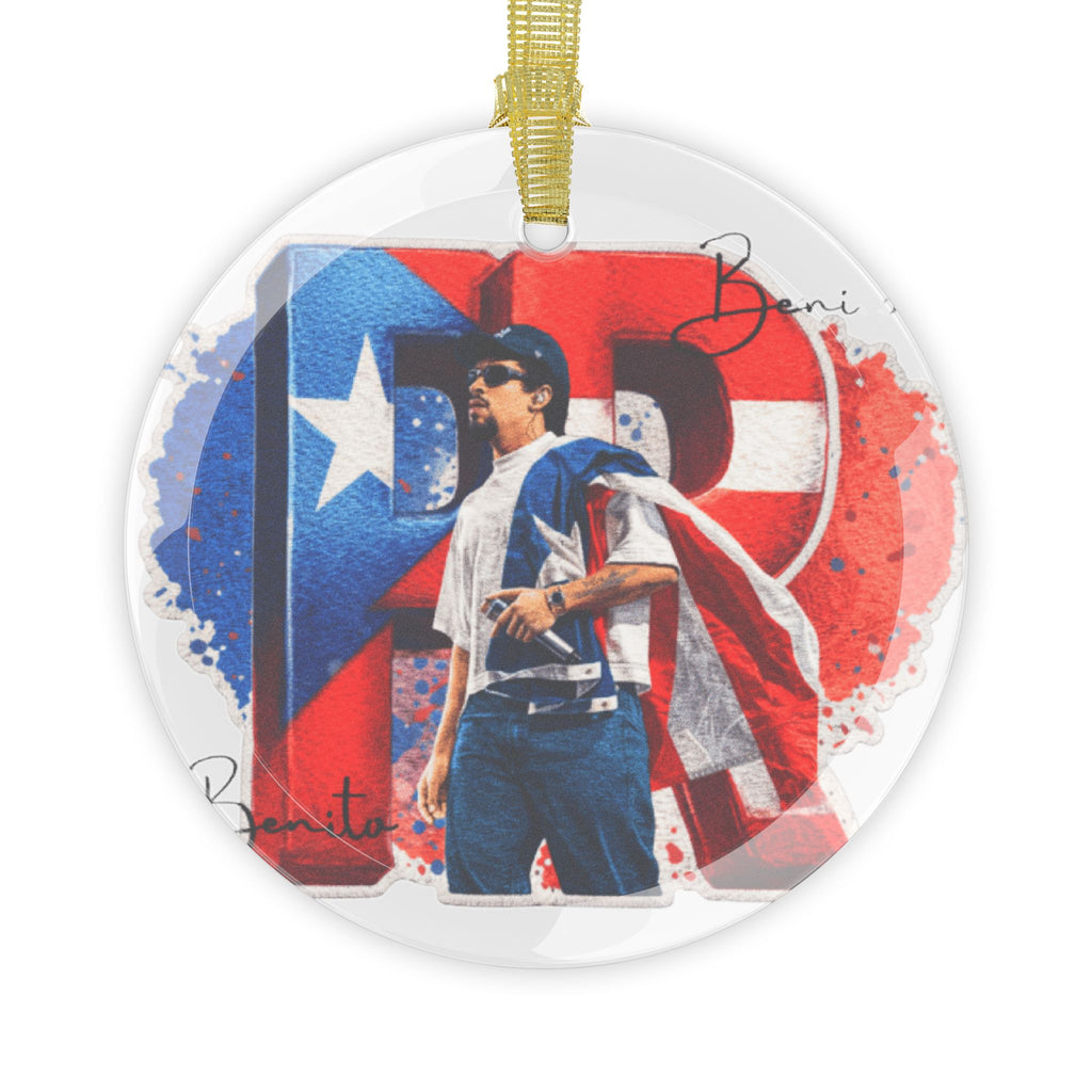 Boricua Pride Glass Ornament – Puerto Rico Island Decor Gift
