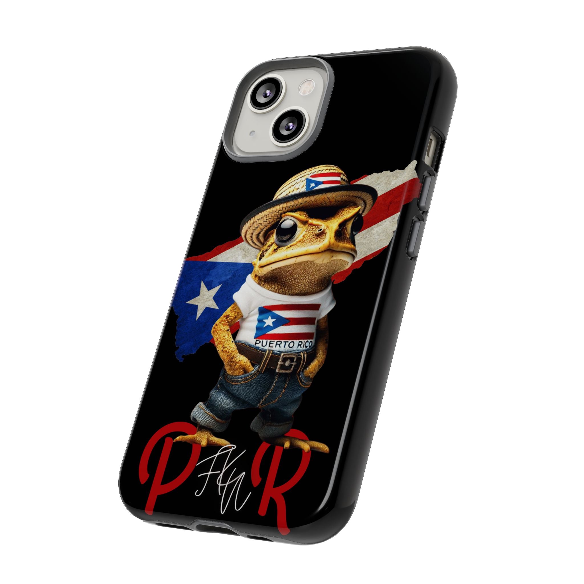 Puerto Rican Frog Tough Phone Case  Puerto Rico Flag Patriotic Protective Case