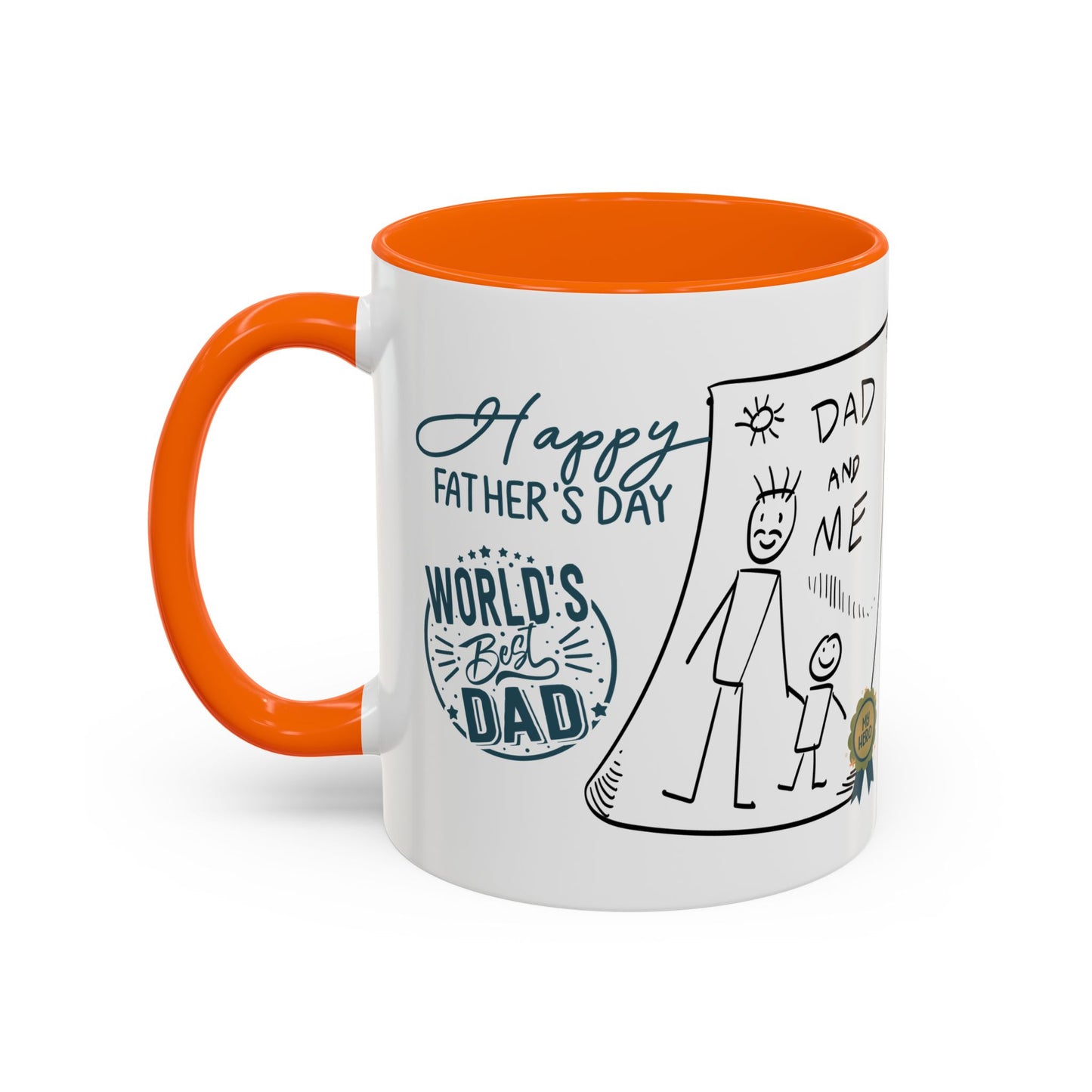 Best Dad Mug Masculine Design Mug Sentimental Fathers Gift Accent Coffee Mug (11, 15oz)