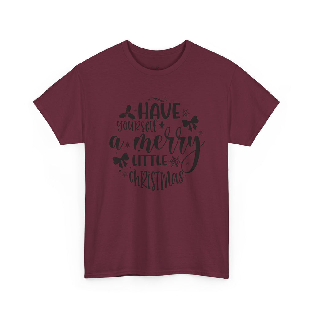 Merry Christmas Cotton Tee Holiday Graphic Tees & Cozy Festive Wear