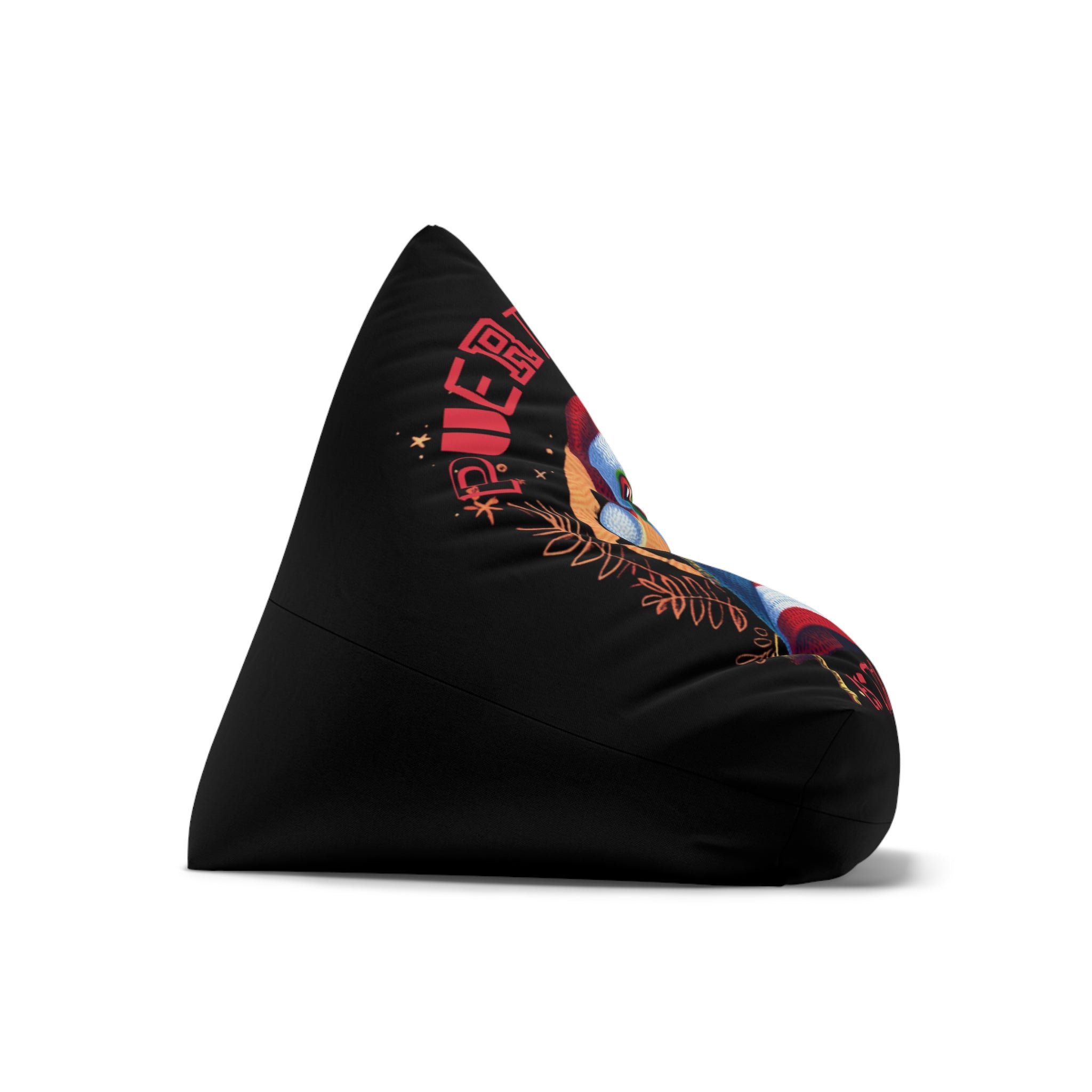 Cute Coqui Holiday Graphic with Puerto Rico ‘Es Otra Cosa’ Accent Bean Bag Chair Cover