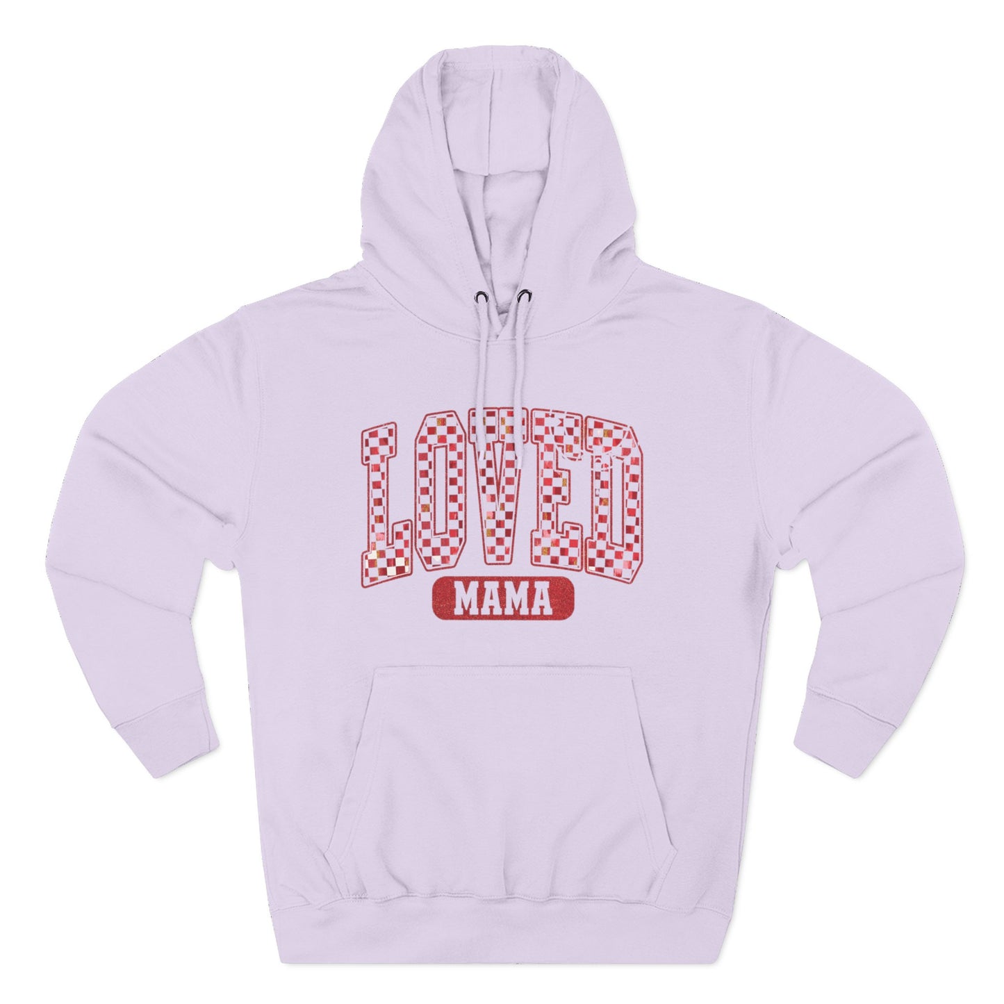 Hoodie  Loved Mama Checkerboard Graphic Hoodie