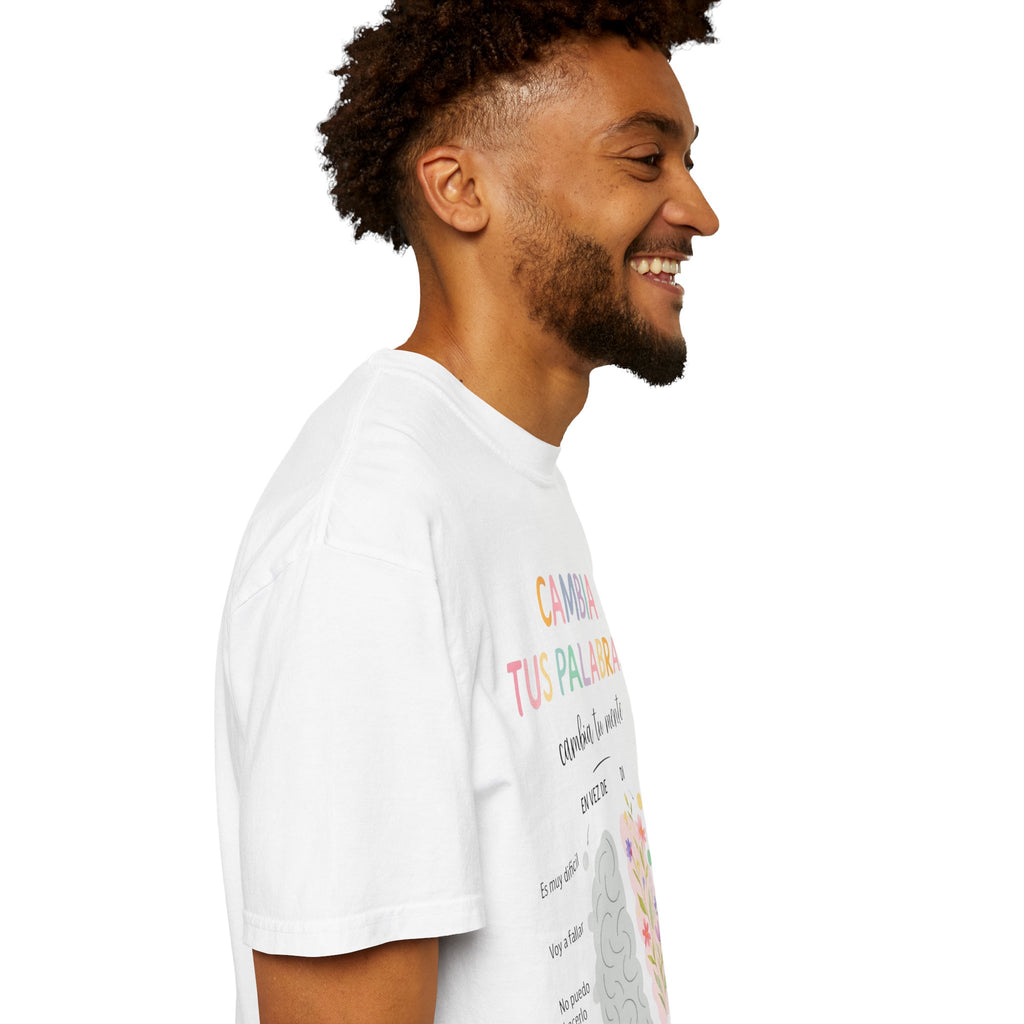Cambia Tus Palabras Floral Positivity T-Shirt