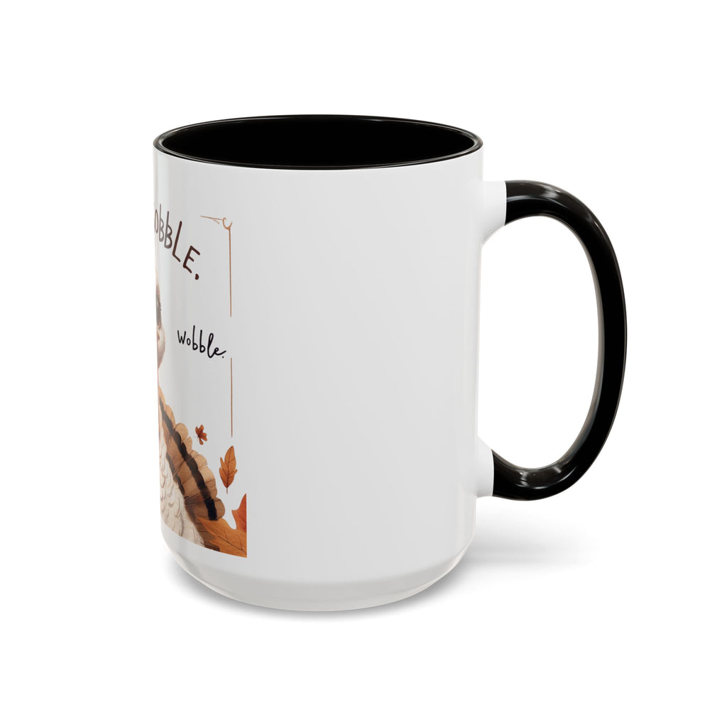 Mix cozy, aesthetic, and autumn-inspired sayings 🍁 Whimsical Thanksgiving Mug - Gobble Gobble Design