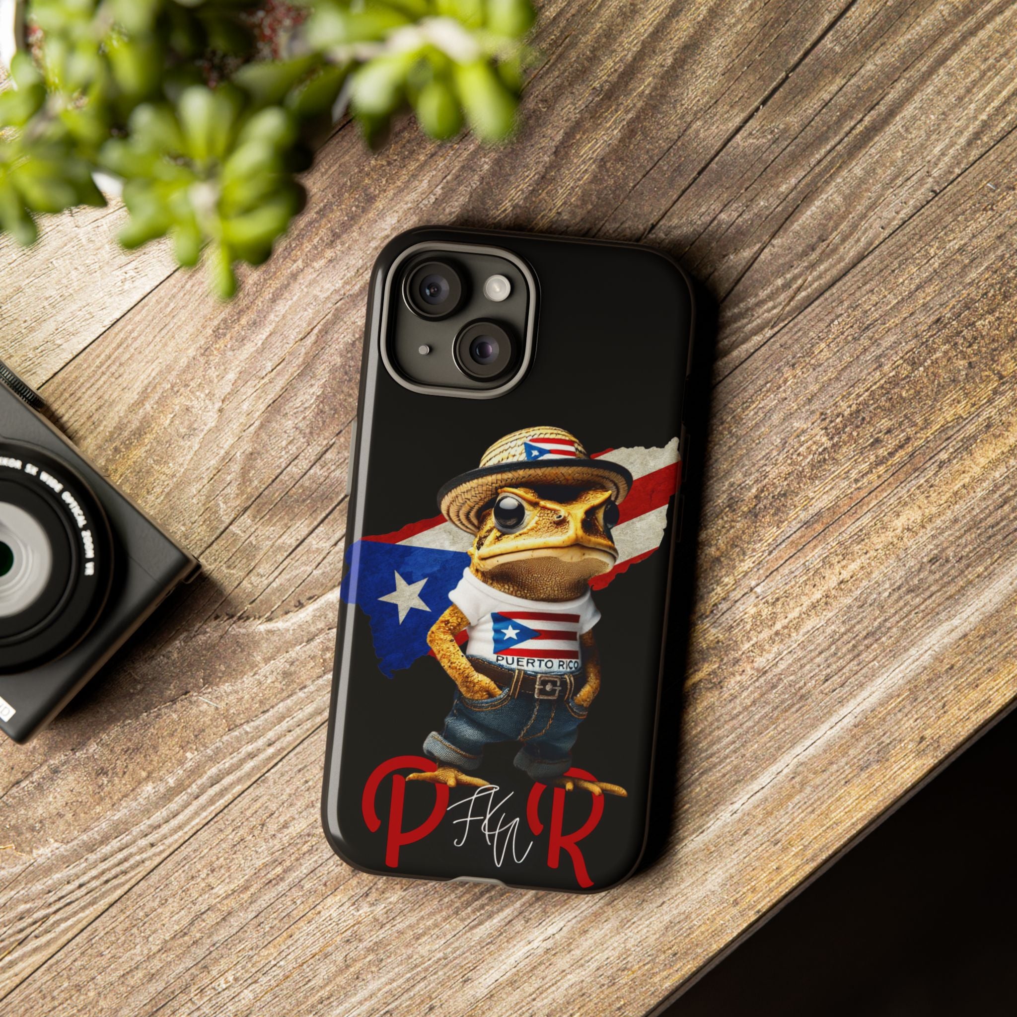 Puerto Rican Frog Tough Phone Case  Puerto Rico Flag Patriotic Protective Case
