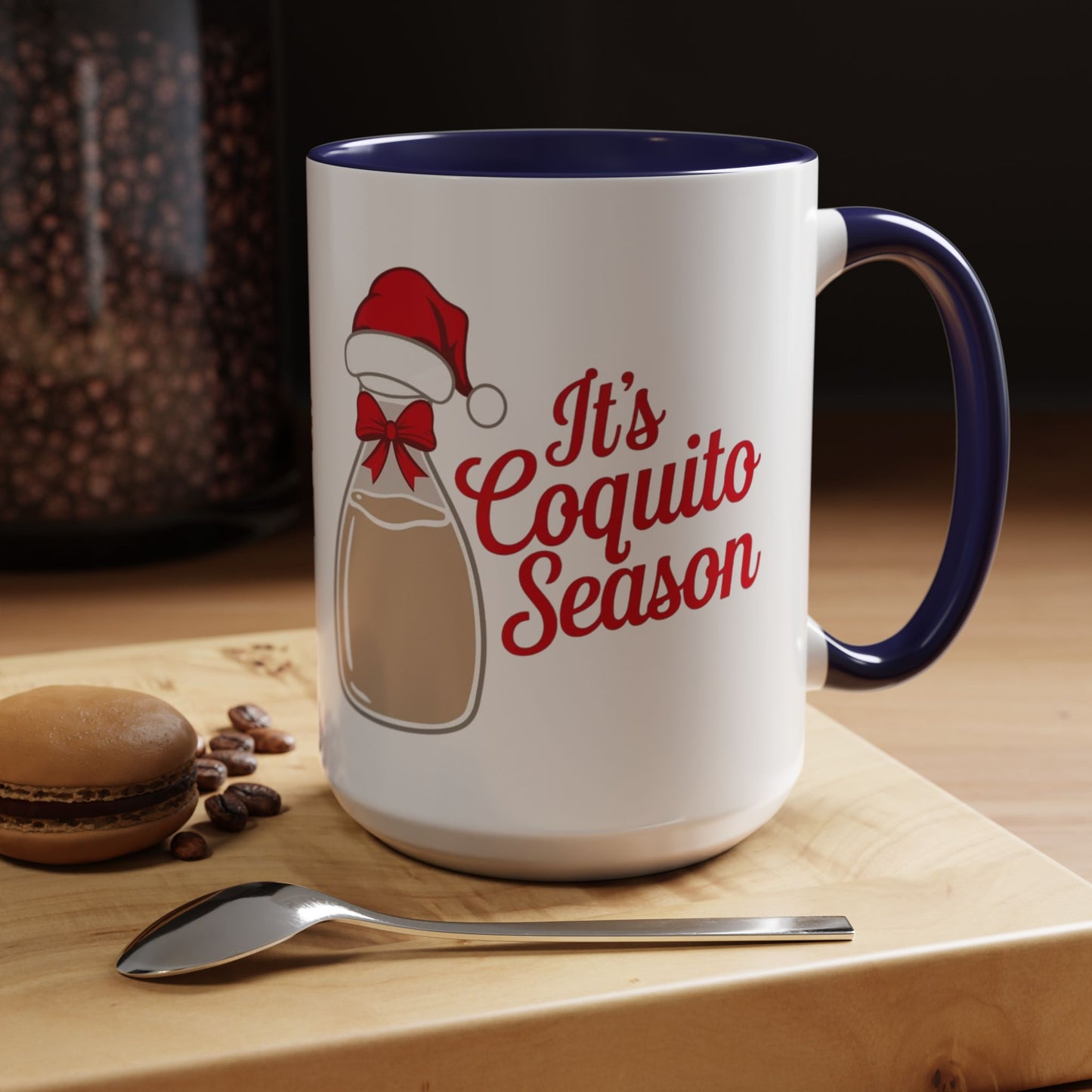 Herencia de Puerto Rico Mug Coquito Season Accent Mug Festive Holiday Coffee Cup