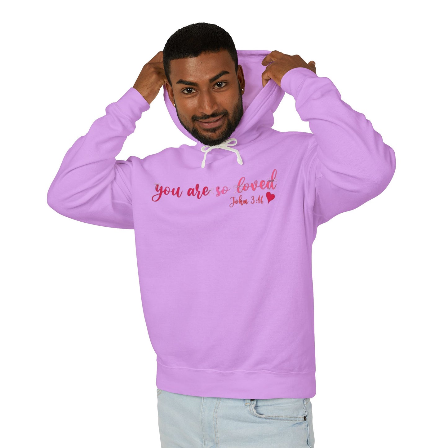 Mama Hoodie "You Are So Loved" — Christian Mama Lightweight Hooded Sweatshirt