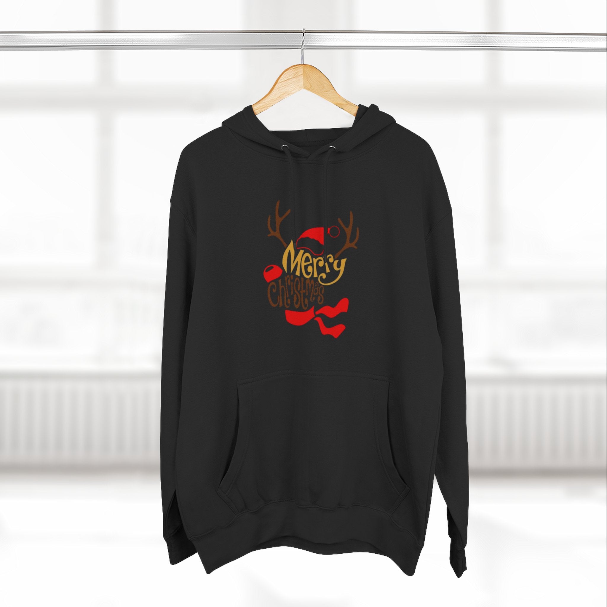 Holiday Apparel | Christmas Tees & Sweatshirts with Festive Quotes Merry Christmas Fleece Hoodie