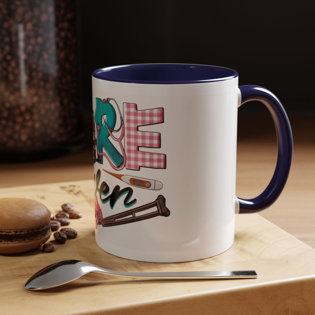 Nurse Given Accent Coffee Mug — Caregiver & Medical Equipment Design Christmas mug for all healthcare heroes