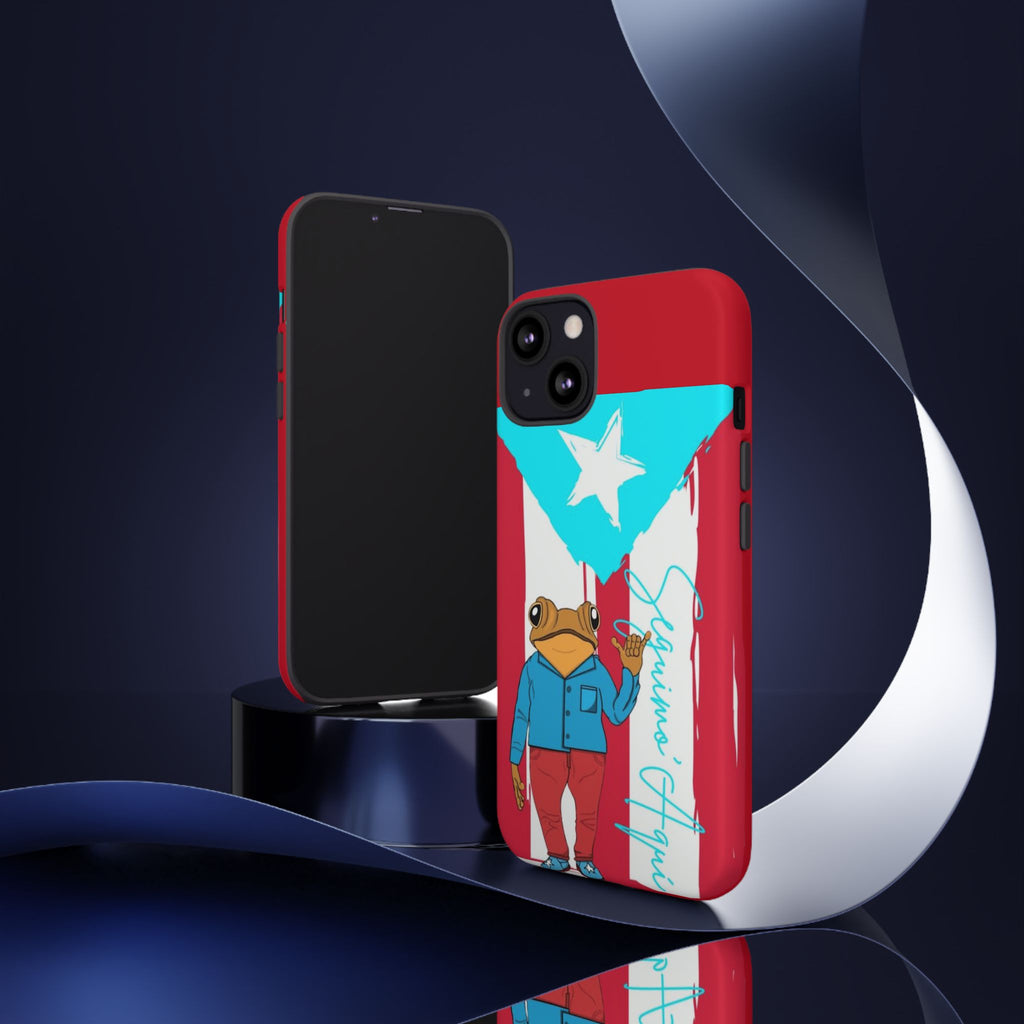 Puerto Rican Flag Frog Design ("Señorita Hops")Phone Case Isla del Encanto Phone Case – Puerto Rican Style