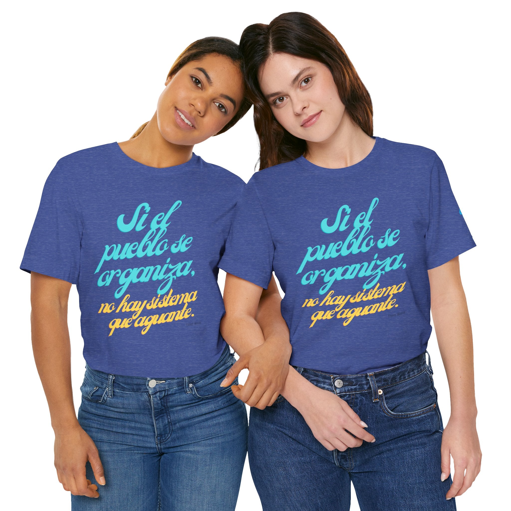 Spanish Script Tee  “Si el pueblo se organiza” Graphic T-Shirt