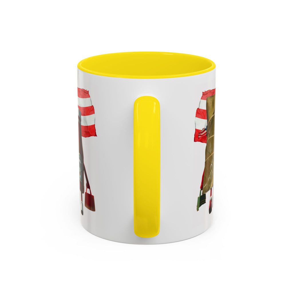 Puerto Rican Flag Ketchup & Pasteles Coffee Mug — Funny Food Friends Accent Mug (11/15oz)