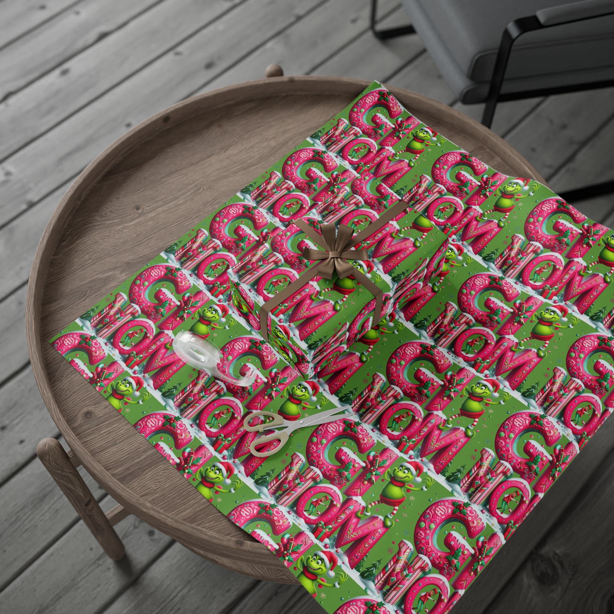 Festive Wrapping Paper  Whimsical Holiday Gift Wrap | Christmas Paper Roll | Fun & Unique Gift Packaging