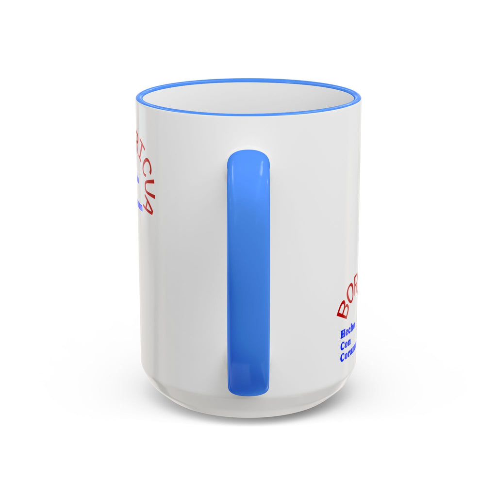 Puerto Rico Flag Heart Accent Rim Mug — Patriotic Coffee Cup (11oz/15oz)